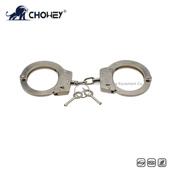 Nickel plated carbon steel handcuffs HC0814